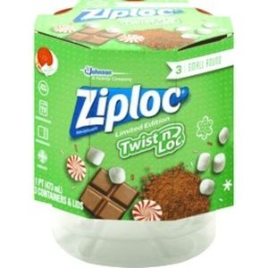 ZIPLOC Holiday Themed Twist N Loc Containers